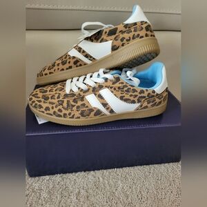 Madden Girl Leopard Print Sneakers with White Accents